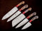 CraftTal Damastmesser-set-Damast küchenmesser set Handgefertigtes 67 Echtes Damast lagen 5-teilig, komplettes Küchenmesser-Set, Hackmesser, Messer-Set, Jubiläum, Weihnachten, Geschenkartikel