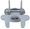 VIVIDA 1-3/8 x 1-3/8 Kennel Gate Latch, Chain Link Dog Kennel Latch, for 1-3/8 Kennel Gate Frame & 1-3/8 Kennel Panel Frame, U-Bolt & Nuts Included, Galvanized Steel, 1 PCS