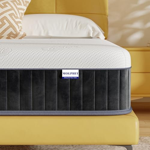 MOLPHIT Matratze 160x200cm, Höhe 25cm mit Oeko-TEX Zertifiziert, Härtegrad H3/H4, Innerspring Hybrid Memory Foam Matratze in Einer Box für ultimative Unterstützung und Druckentlastung, 160x200x25cm