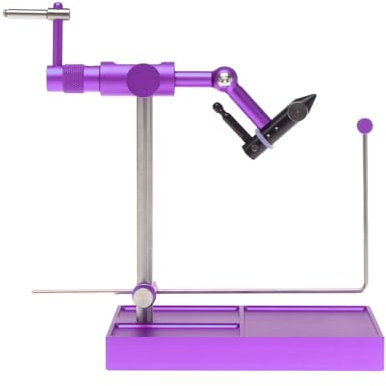 Kavolet Fliegen-Bindestock aus Edelstahl, Rotierender Fliegenbinde-Schraubstock, Werkzeuge zur Herstellung von Ködern für die Fliegenherstellung Bindeset zum Fliegen binden Bindewerkzeug