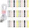 42Pcs Reusable Silicone Cable Ties, Adjustable Wire Organizer, Bundling Straps for Appliances & Charging Cords