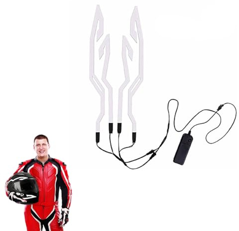 Nexusectar Motorradhelme – 0,5 mm Fahrradhelm-Streifen, LED-Helm-Licht, flexibler Sicherheitsaufkleber, wiederaufladbarer LED-Helmstreifen zum Reiten, Nachtsichtbarkeit, Motorradfahren, Radfahren