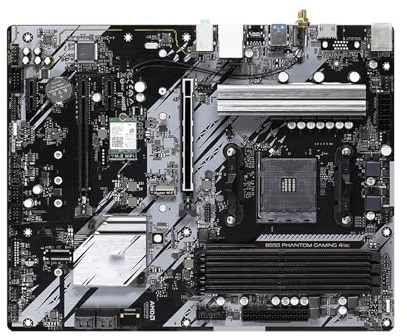 Motherboard Fit For ASROCK B550 PHANTOM GAMING 4/AC Supporta AM4Ryzen 5 5600X 5600G 7 5800X3D 9 5900X CPU DDR4 4733+(OC) SATA3 Hyper M.2 ATX