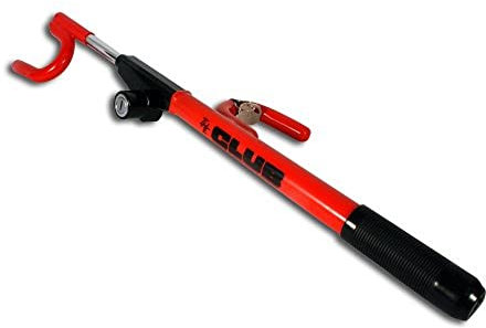 Winner International 1000 The Original Club Steering Wheel Lock, Red, No Size