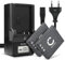 CELLONIC, Batteria per Fotocamera, Compatibile con Sony NP-BG1, Cyber-Shot DSC-H3, DSC-W210 (3.7V, 900mAh) 2 Pezzi + Caricabatterie