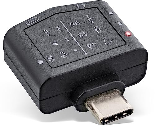 InLine 33054B Mini USB-C 96KHz Hi-Res adattatore audio con PD, USB-C a 3,5 mm femmina + presa USB-C