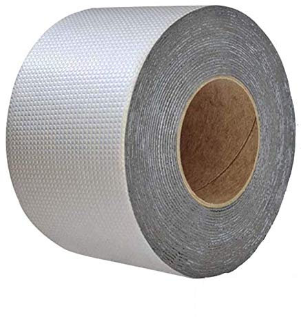 Super Waterproof Tape Butyl Rubber Aluminium Foil Tape,Waterproof Duct Tape Super Repair Crack Thicken Butyl Waterproof Tape Home Renovation Tools (10cm*10M)