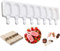 Kaishuai - Molde para helados (8 celdas, jugo congelado, silicona, popsicle Maker, molde para chupete helado, mini molde de hielo, 20 palitos de madera (BQL-01)