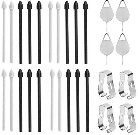 fasient1 Ersatz S Stiftspitzen,Stylus S Stiftspitzen Ersatzspitzen Nibs,S Pen Stylus Pen Refill Tool Set für Note 10/Note 10 Plus/Tab S6/T860/T865(schwarz)