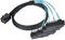 Twozoh SFF-8643 a 4 X SFF-8482, SFF-8643 interna Mini SAS HD a 4 X 29pin SFF-8482 con puerto de alimentación SAS 15pin 12GB/S Cable 1M