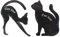 Eyeliner Stempel Eyeliner Schablone, Frauen Katze -Form -Make -up -Werkzeug, Black Eye Liner Schablonen Vorlagen, 2pcs Lidschattenführer Vorlage Eyeliner Schablone 2pcs Cat Eyeliner Vorlage