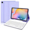 Hülle mit Tastatur für Samsung Galaxy Tab S6 Lite, Schutzhülle mit Pencil Halter Wireless Tastatur (QWERTZ) für Galaxy Tab S6 Lite 10,4 2024/2022/2020(P620/P625/P610/P613/P615/P619),Helles Lila