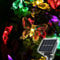 SALCAR Solar Lichterkette Aussen Schmetterling, 10M 50 LED Lichterketten Wasserdichte für Sommer Garten, Bäume, Terrasse, Weihnachten, Hochzeiten, Partys - Bunt