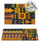 Tischsets mit afrikanischem Ethno-Muster, 6 Stück, PVC-gewebte Platzsets, rutschfest, hitzebeständig, Küche, waschbar, Esstischmatten für Hochzeit, Party, Dekoration, 45,7 x 30,5 cm