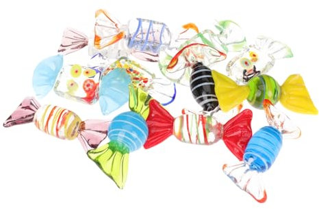 OSOLADY 24stücke Vintage Glas Süßigkeiten Dekoration Teiliges Für Festliche Anlässe Handgefertigte Christbaumdekoration Geeignet Für Hochzeiten Partys Und Weihnachtsfeiern Aus