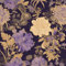 Wandbelag selbstklebend Blumenmuster in Schwarz und Lila Kontaktpapier Glitzer Ginkgo Floral Klebefolie Wandtapete Möbelfolie Tapeten Wasserdicht Vinyl Wrap Klebetapete Wohnzimmer Schlafzimmer Wallpa