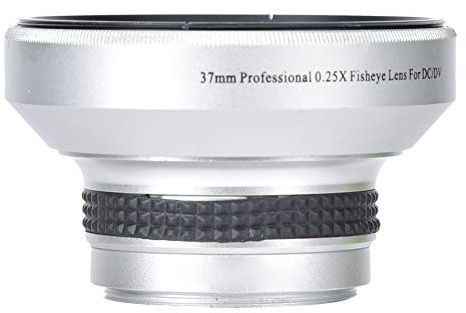 GYZOUKA Super Fisheye-objektiv 37 Mm 0,25X-fäste för Dramatiska Vidvinkelbilder och Makrofotografering med 37 Mm Kameralinser