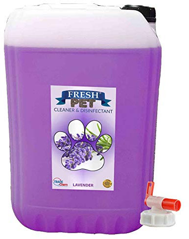 Trade Chemicals 25L FRESH PET (LAVENDER) with FREE TAP Kennel Dog/Cat Disinfectant, Cleaner, Deodoriser