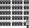 RETON Schwarze Verstellbare Schnallen aus Kunststoff Schnallen,justierbare Plastikschnalle Clips,Ersatzschnalle Für Rucksack, Gepäck, Haustier-Kragen und Zubehör im Freien.(25 MM, 50 Stück)