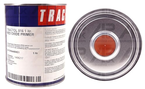APUK 1 Litre Red Oxide Primer Tractol Paint Tractor Metal Undercoat Primer implement