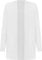 WearAll Women's Plus Cable Knitted Open Pocket Cardigan Chunky Long Sleeve Grandad - White - 12-14