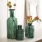 Set of 3 Assorted Glass Vases - Emerald Green