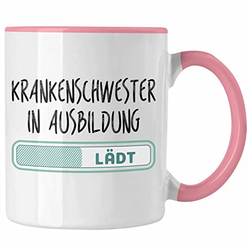 Trendation - Krankenschwester In Ausbildung Tasse Geschenk Ausbildung Zur Krankenschwester (Rosa)