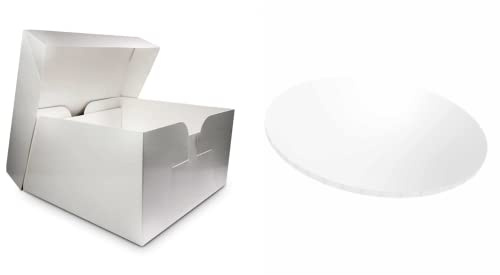 Cake Board and Cake Box - Various Sizes (12 - White Masonite)