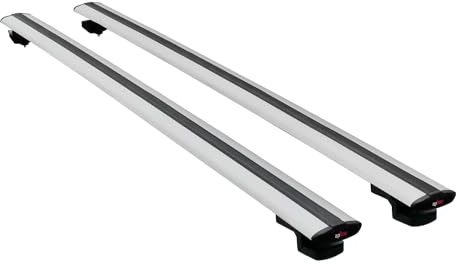 Compatible avec Peugeot 207 Break 2006-2014 Basic Model Barres de Toit Railing Porte-Bagages de Voiture Gris Aluminium 2 Barres