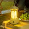 Flintronic LED Campinglampe Tragbar, IPX4 Wasserdichte Camping Licht, Batteriebetrieben Campinglampe, Dimmbare COB-Helligkeit & 3 Lichtmodi, für Outdoor, Nachtangeln, Garten, Notfall Ausfälle, Beige