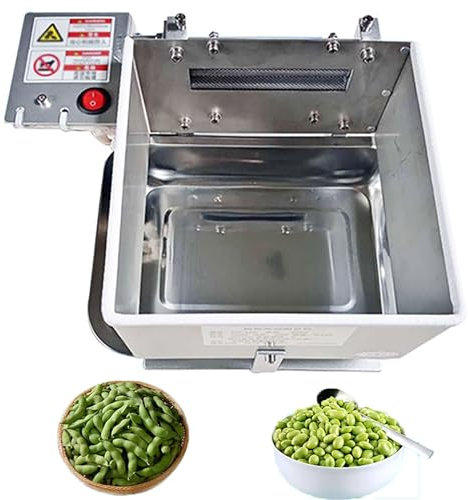 COYEUX Peladora eléctrica de Guisantes, peladora de Guisantes de Acero Inoxidable de 80 RPM, Rendimiento de 8-15 kg/Hora, para Guisantes/Soja/Frijoles/Edamame