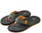 Morethansocks XQ - Flip-Flops Herren - Gepolstert - Schwarz/Grün - Größe 43 -Badeschuhe Flip Flops - Slippers Sommer Slide Pantoletten - Badelatschen Strand - Indoor/Outdoor
