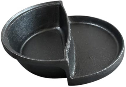 perfk Kleiner Hot Pot mit Grill, Kochtopf, Grilltopf, Bratpfanne, BBQ-Pfanne, BBQ-Shabu-Topf mit Grill für Wohnheim, Reisen, Camping, Garten, 20 cm