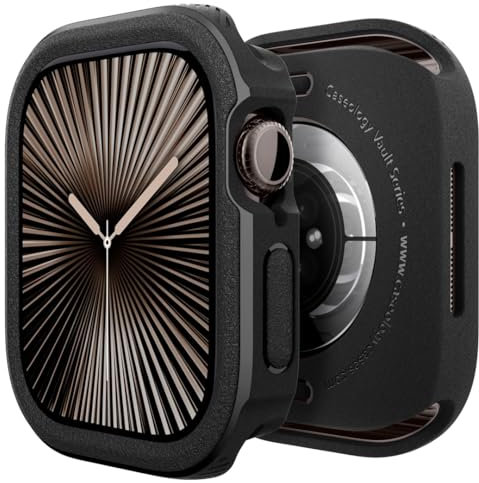 Caseology Vault Funda Compatible con Apple Watch 10 (42 mm) - Matte Black