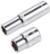 TOP-VIGOR 2Pcs 3/8-Inch Drive by 10mm Deep and Shallow Socket, Cr-V Drive Socket, 6-Point, Metric for Auto Repairing and Household