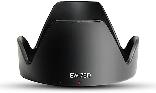 BHFYOB EW-78D Lens Hood for EF-S 18-200mm f/3.5-5.6 IS Lens, Round Sun Shade Protector Cover, Plastic Lens Cover
