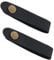 2pcs Leather Headstock Strap Tie, Neck Straps for Acoustic & Electric Guitars, Bass & Ukulele, with Button & Locking Mechanism