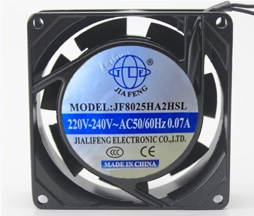 Cooling fan 220/240V 80mm 8025 for JF8025HA2HSL 0.07A 80x80x25mm Cooling fan