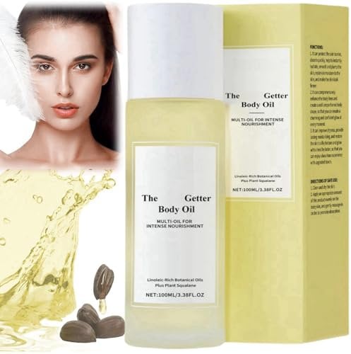The Body Getter Body Oil,The Body Glow Body Oil,Skin Tightening Body Oil,Handcrafted Body Oil,Body Oil for Women,Body Oil Moisturiser for Face,Nails,Body,Natural Organic Castor Oil Jojoba Oil