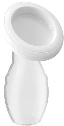 KOAHDE Manuelle Milchpumpe, Milchauffangbehälter, manuelle Milchpumpe aus Silikon, manuelle Milchpumpe aus Silikon, Breast Pumpe und Milchauffangbehälter aus Silikon, manuelle Milchpumpe