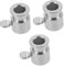 Kisangel 3 Pezzi griglia per barbecue coperchio ninja torrefattore piano cottura accessori per barbecue arrosto arresto dell'asta dello spiedo ago per legare la carne ferro da stiro Silver
