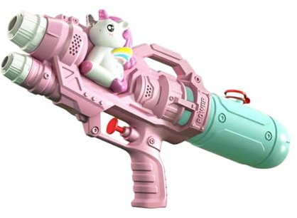 Sharplace Wasserpistole für Kinder & Erwachsene, 500 ML Wasserspritzpistole mit 5-8m Reichweite, Wasserblaster Spielzeug mit doppeltem Spray für Mädchen Junge, Partys, Sommer Pool, Strand, Stil b