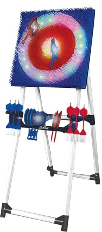 Elite Select East Point Light Up Axe Throw Set with 1 x Light Up Axe Throw Target, 8 x Light Up Throwing Axes, 6 x Bristle Darts