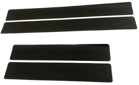 HIRULKOJD 4PCS Carbon Fiber Door Sill Protector for Citroën Jumper 2010–2022 X250,Anti Scratch Door Entry Guard Scuff Plate Threshold Sticker,Trim Accessories,A-Black