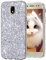 OKZone Galaxy J5 2017 Hülle, Glitzer Bling Design Weich TPU Bumper Case Silikon Schutzhülle Handy Tasche Rückseite Hülle Etui Cover TPU Bumper Schale für Samsung Galaxy J5 2017 (Silber)