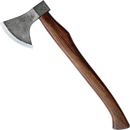 MM24 urige AXT für Mittelalter Lager zum Holz Hacken mit Lederschutz 875g