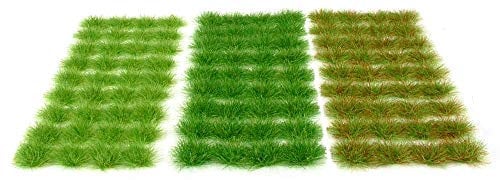 Grass Set #1 Self Adhesive Static Grass x108 tufts Warpainter Scenics