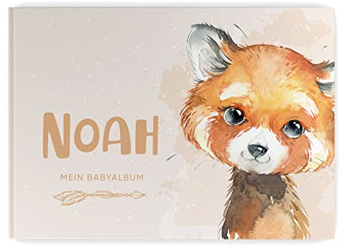 Babyalbum - Mein erstes Jahr, Junge Mädchen, Album zur Geburt, Baby-Tagebuch, schönsten Momente und Erinnerungen zum Auszufüllen auf 104 Seiten (mit Personalisierung, Fuchs)