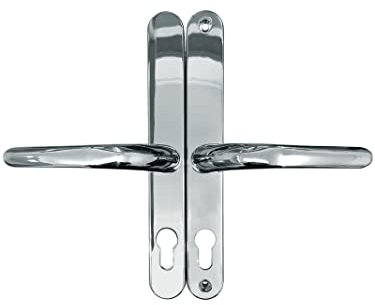 Fullex 68mm PZ Lever Lever Door Handle 215mm Screw Polished Chrome