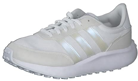 adidas Unisex Kinder Run 70s Shoes, Cloud White / Silver / Core Black, 36 2/3 EU